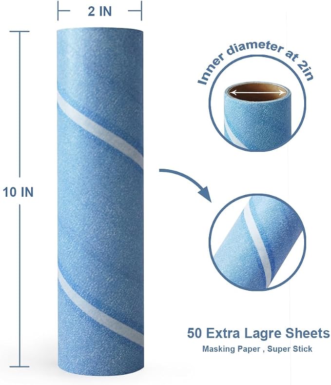 Layers Large Lint Roller Refill, Oversized Rollers, 10 in Wide in Market - Image 2