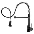 WEWE High Arc Pull-Out Kitchen Faucet, 2-Mode Sprayer, Matte Black | 17-Inch by WEWE