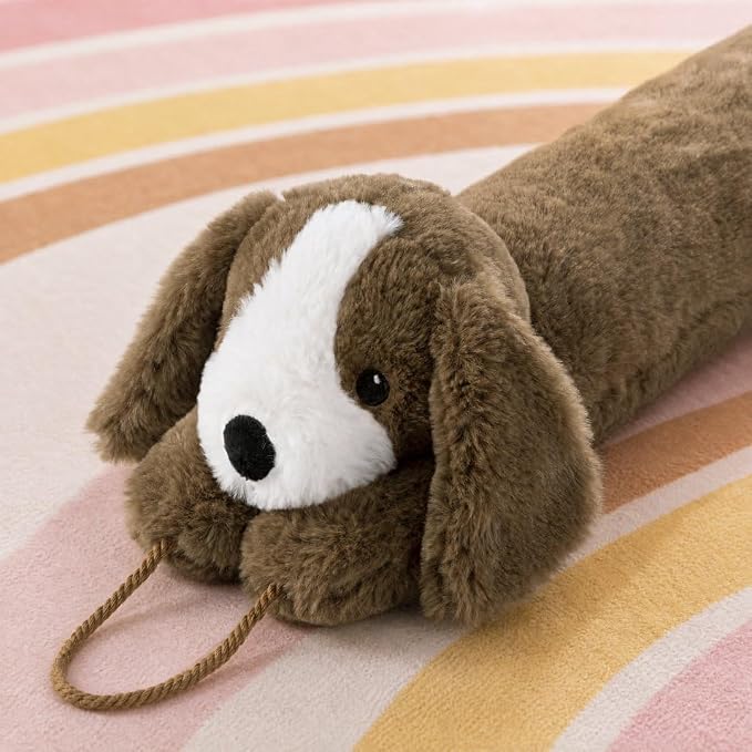 Sunolga Door Draft Stopper Blocks Hot and Cold Air, Coffee Dog | Blocks Wind - Image 5
