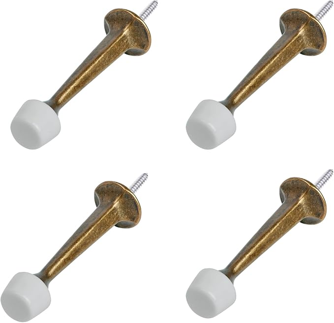 HOMOTEK 4 Pack Heavy Duty Solid Rigid Door Stop by HOMOTEK