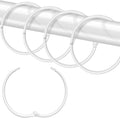 Shower Curtain Hooks Rings, Glide Smoothly Round Shower Rings by LULARINE