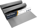 Oven Liners for Bottom of Oven - 2 Pack Large Heavy Duty Mats, 17”x25” Non-Stick Reusable Liner for Electric, Gas, Toasters, Grills - BPA & PFOA Free Kitchen Accessory to Keep It Clean (Silver)