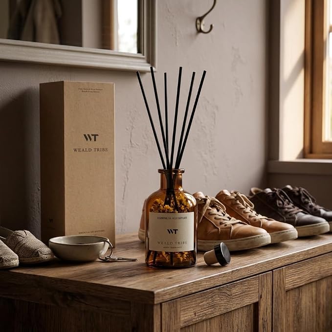Reed Diffuser Set for Bathroom Air Fresheners, Oil Diffuser Sticks - Image 7