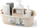 Large Cleaning Supplies Caddy Portable Shower Caddy Basket Beige by JiatuA
