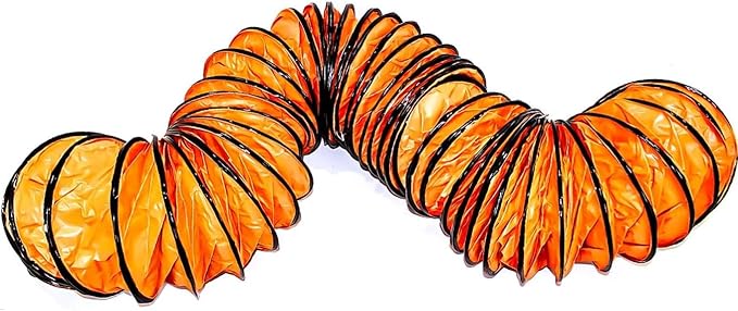 Upgrade 10"×25FT Flexible Duct Hose with Adjustable Rope and D-Ring Fits for Utility Ventilation Exhaust Fan