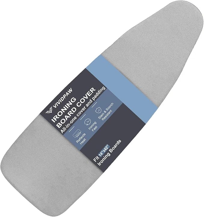 VividPaw 14x42 Inch Over-The-Door Ironing Board Cover by VividPaw