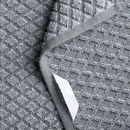 Martha Stewart Honeycomb Chambray Textured Kitchen Towel 4-Pack Set, 100% Cotton - Image 3
