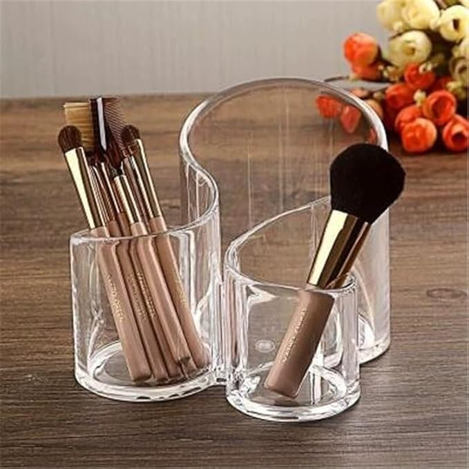 Acrylic Makeup Organizer Cosmetic Storage Display Case Makeup Brush Cotton Ball - Image 6
