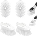 Dish Brush Refill, 4 Pack Dish Brush Replacement Head by pamrack