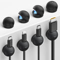 Lamicall 8 Pack Magnetic Cord Organizer, Mini-Soft Silicone Clips | Cable by Lamicall