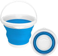 Collapsible Mop Bucket and Ice Bucket-5L Household Cleaning Silicone Dust Mops by BIDFUL