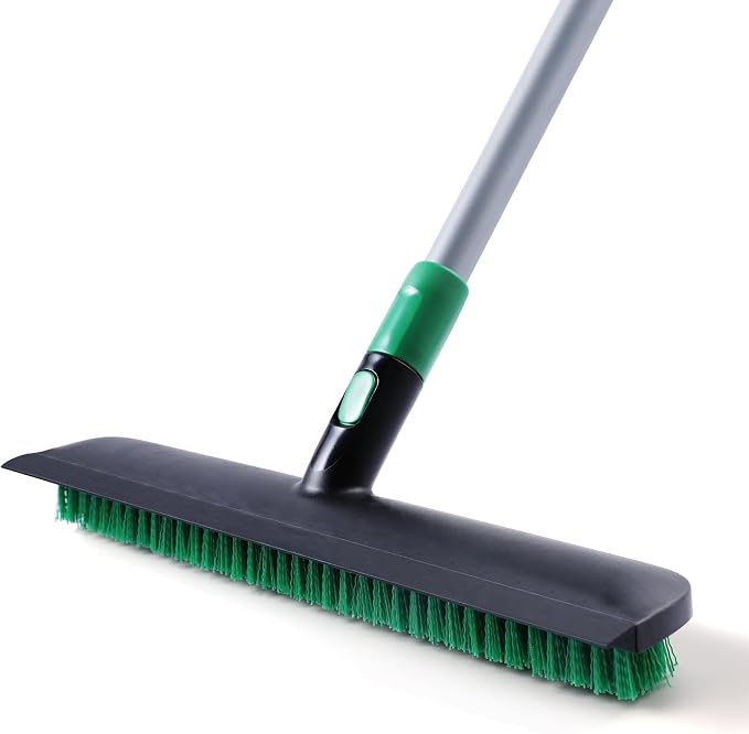 Eyliden Scrub Brush with Squeegee, Floor Deck Tile Bath Cleaning Scrubber | by Eyliden