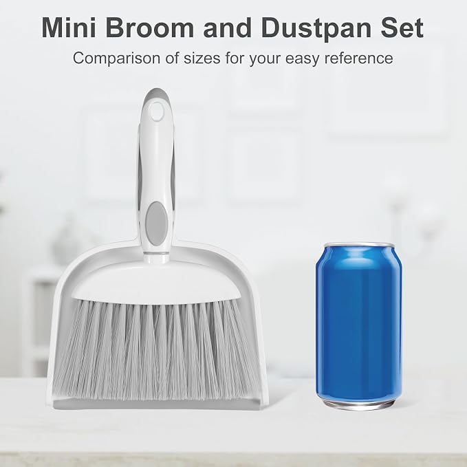 NACENA Small Dust Pan and Brush Set, 2 Pack - Image 7
