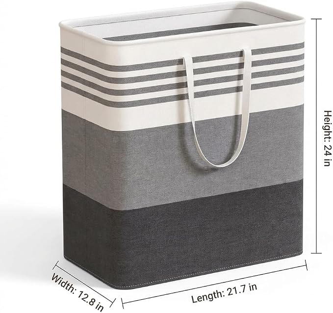2 Pack Laundry Baskets 100L Extra Large, Waterproof Freestanding Collapsible - Image 2