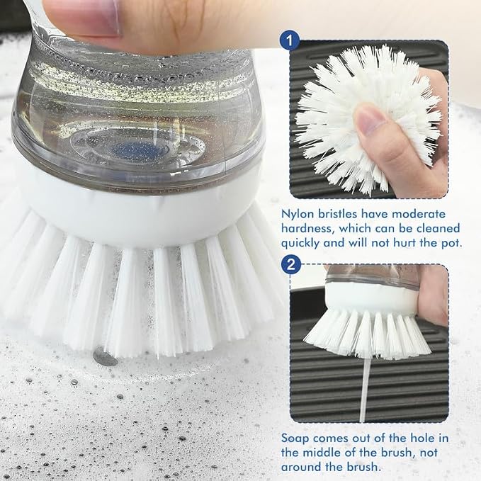 Palm Brush Refills for OXO Soap Dispensing Dish Brush | 8 Pack Cleaning - Image 5