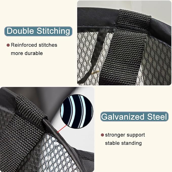 2Pack Mesh Pop Up Laundry Hamper, Foldable Laundry Basket - Image 5