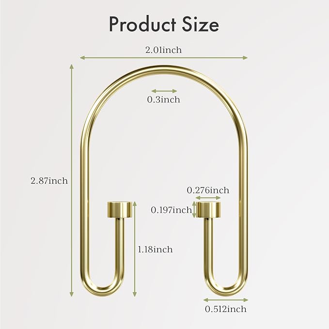 AmazerBath Shower Curtain Hooks, Rust Proof Shower Curtain Rings Hooks - Image 2