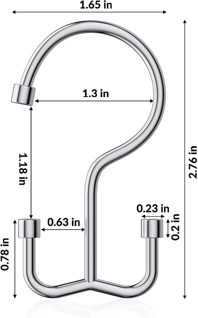 Shower Curtain Hooks, Shower Curtain Rings, Durable Rust Proof Shower Curtain - Image 3