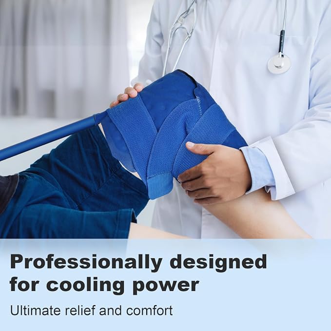 Cold Therapy Machine After Surgery Ice Machine with Knee Flexible Pad, Cryotherapy Machine for Knee Pain, Sprains, Swelling, Other Injuries, Quiet Pump,Timing Function (14 Quart)