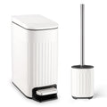 TrashAid 1.6 Gal Slim Bathroom Trash Can by TrashAid