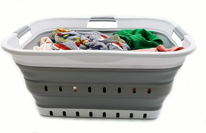 SAMMART 42L Collapsible Plastic Laundry Basket - Image 7
