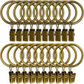 LLPJS 20 Pack Metal Curtain Rings by LLPJSCurtainRingsClipHooks