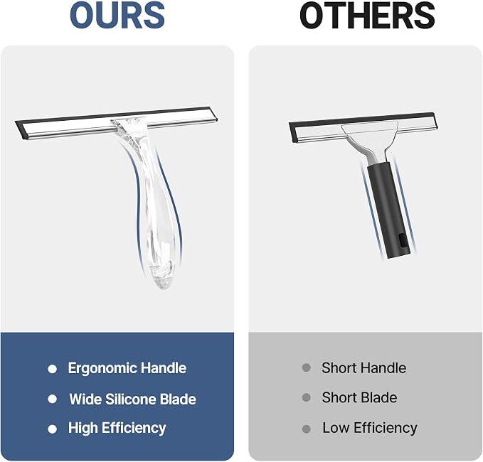 AmazerBath Squeegee for Shower Glass Door, Shower Squeegee for Glass Doors - Image 3