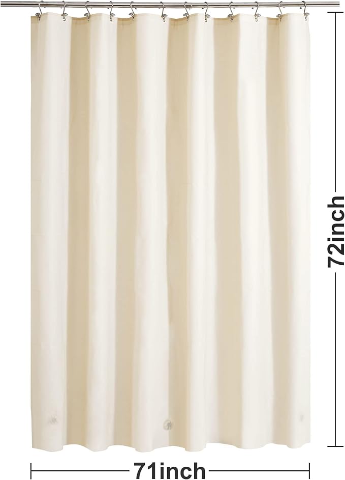 Barossa Design Beige Shower Curtain Liner Standard Size - Image 7