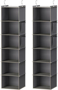 YOUDENOVA Hanging Closet Organizer and Storage, 2 Packs, 2 Side Pockets by YOUDENOVA