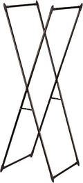 Household Essentials Valet Folding Clothes Rack, Strong Metal X-Frame, Chic by HouseholdEssentials
