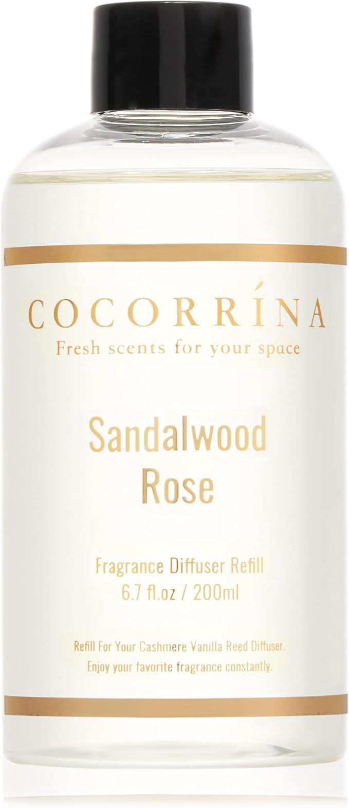 Refill - Sandalwood Rose 6.7 Fl.oz Reed Diffuser Refill by COCORR%C3%8DNA