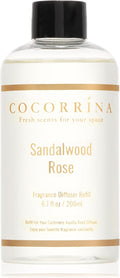 Refill - Sandalwood Rose 6.7 Fl.oz Reed Diffuser Refill by COCORR%C3%8DNA