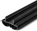 Pushglossy 1 Pcs 36" Kerf Door Sweep Double Bubble Kerf Black | 1-3/4" Wide by Pushglossy