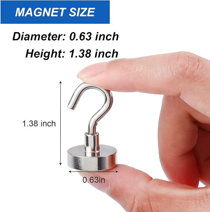 LOVIMAG Magnetic Hooks for Cruise Essentials 2026 Cabins Door 15 Pack-30LBS - Image 2