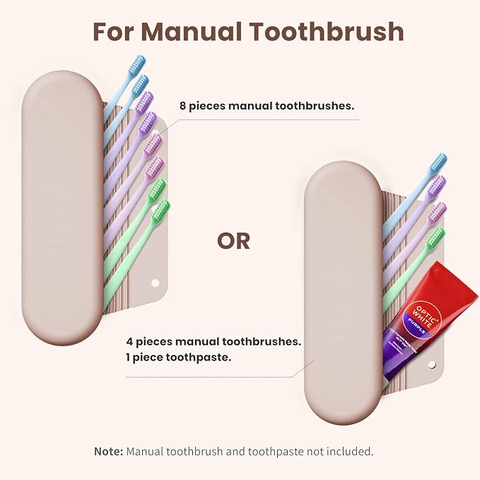 Silicone Electric Toothbrush Travel Case, Manual Toothbrush Travel Cover - Image 3