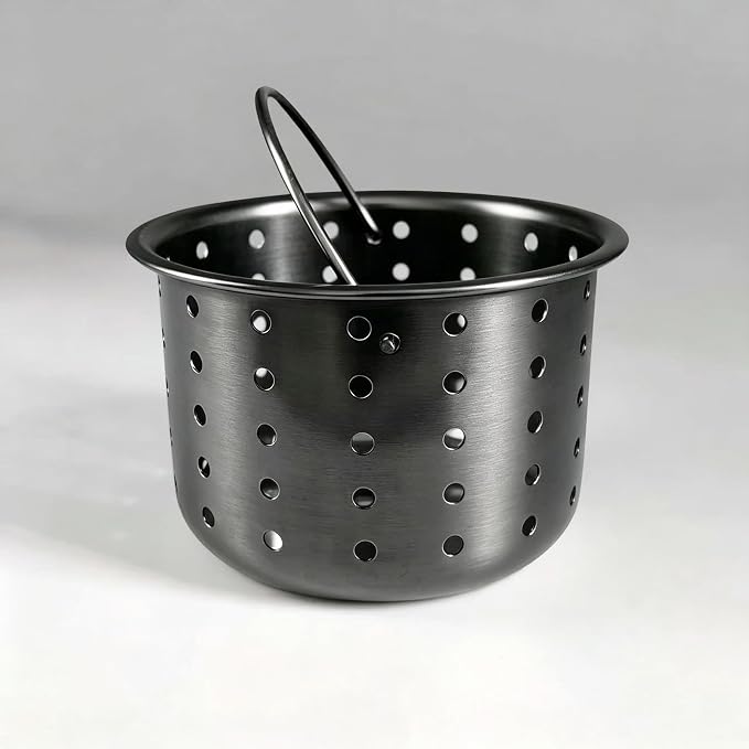 Kitchen Sink Drain Basket Only, Gunmetal Black 3-inch Basket - Image 4