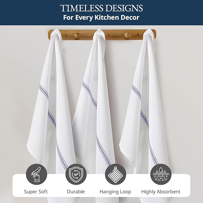 LANE LINEN Kitchen Towels Bulk 100% Cotton Commercial 24 Pack - Image 7
