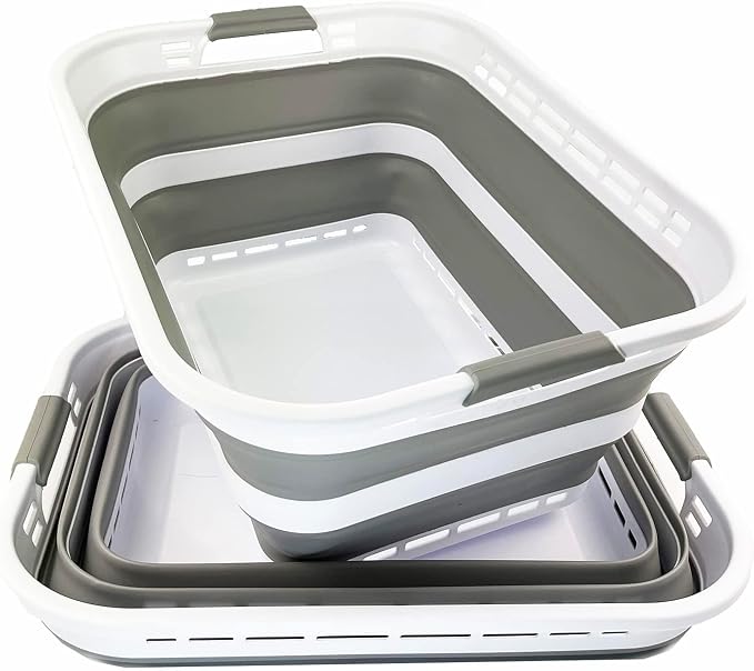 SAMMART 42L Collapsible Plastic Laundry Basket - Image 6
