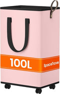 SpaceTrove Rolling Laundry Basket by Unknown
