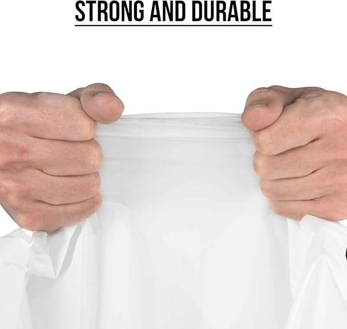 Aluf Plastics Tall Kitchen 13 Gallon Drawstring Trash Bags 0.9 MIL - Image 4