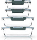 M MCIRCO 80 oz & 36 oz Extra Large Glass Food Storage Containers by MMCIRCO