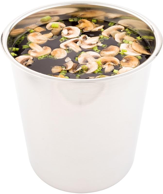 Restaurantware Met Lux 8.25 Quart Bain Marie 1 Corrosion-Resistant Bain Marie Pot - For Hot And Cold Food Serve Or Store Food Stainless Steel Food Pot Lid Sold Separately