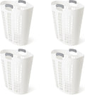 Gracious Living 4 Pack Easy Carry Flex Hamper, Large 87.5L Laundry Basket by GraciousLiving
