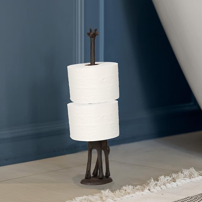 WallCharmers Rustic Paper Towel Holder, Metal Toilet or Kitchen Paper Holder - Image 8