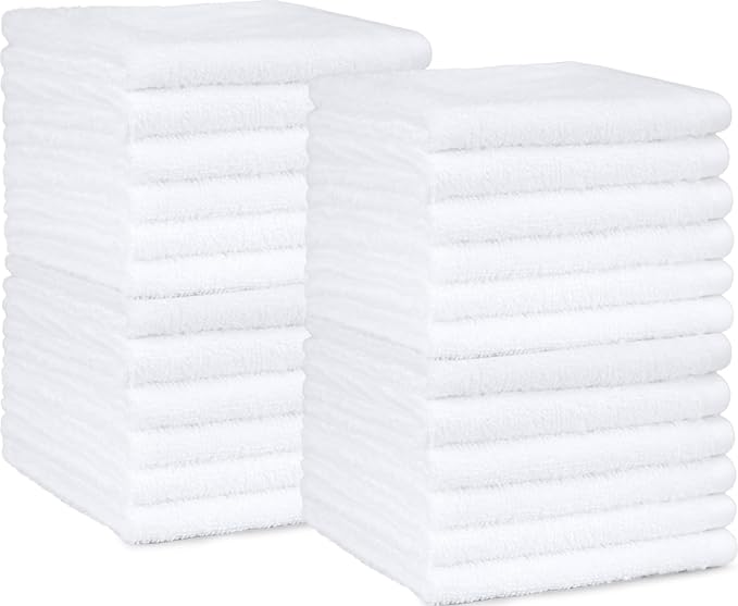 Amazon Basics Fast Drying Cotton Washcloths by AmazonBasics