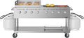 60 in. 8-Burner Commercial Outdoor Propane Gas Grill with 30 in. Griddle in Stainless-Steel, ETL Listed (CGKIT6-G30)