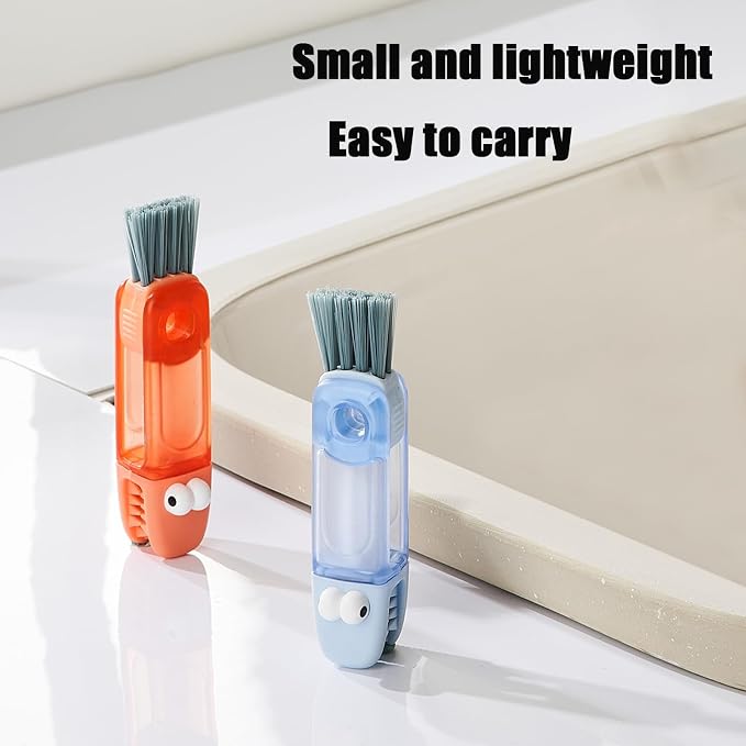 PandaEar 3-in-1 Crocodile Bottle Lid Cleaning Brush Set, Tiny Crevice Gap - Image 5