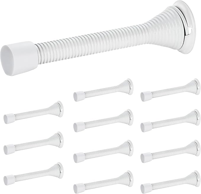 Ravinte Door Stoppers, 12 Pack White Spring Door Stops by Ravinte