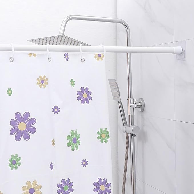 Shower Rod Holder, 12 Pack Transparent Shower Curtain Rod Holder - Image 7
