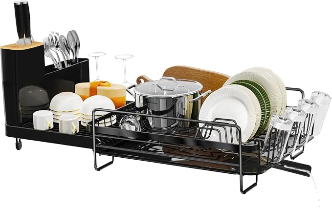 Runnatal Large Dish Drying Rack Stainless Steel Sink by Runnatal